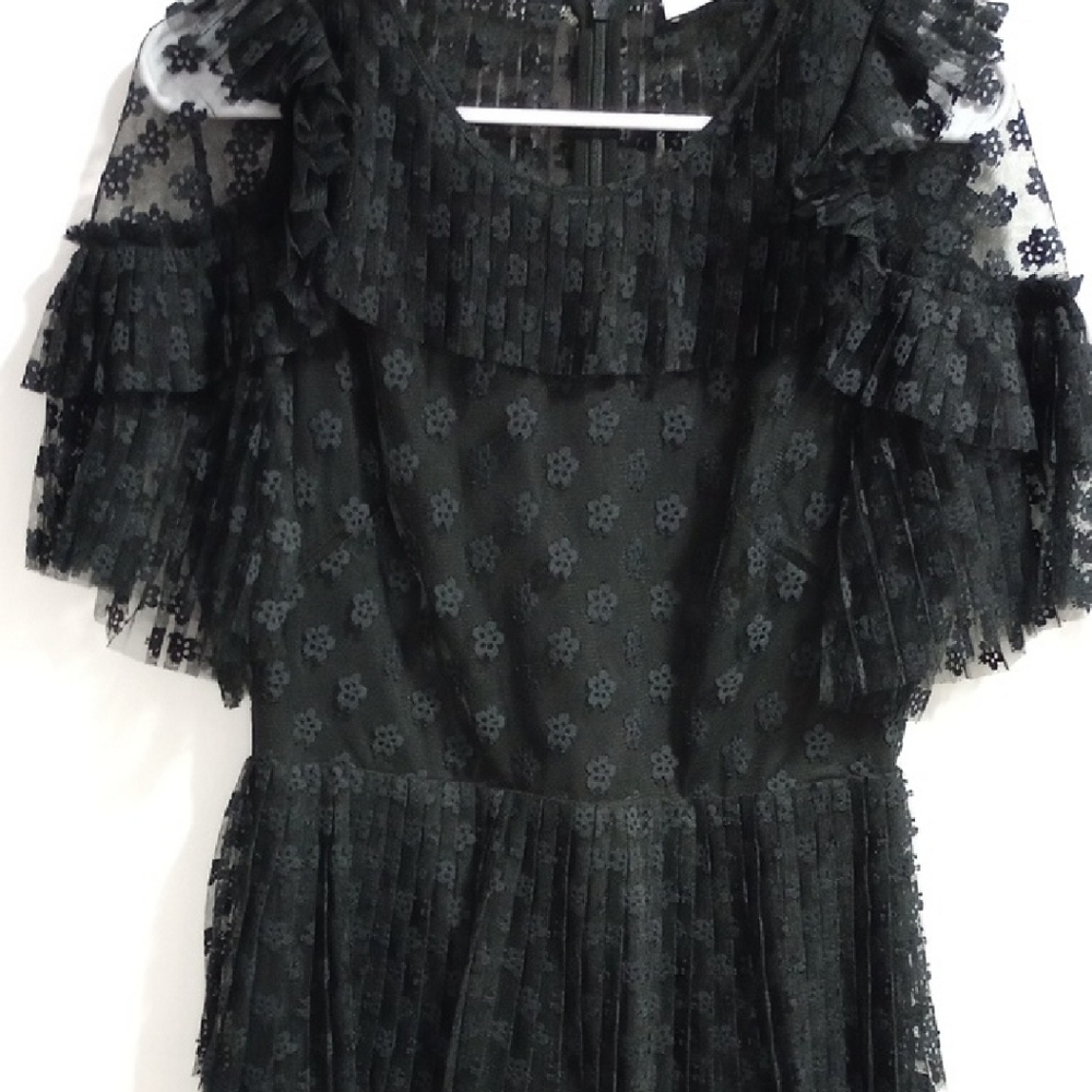 Sandro Black Lace Dress
